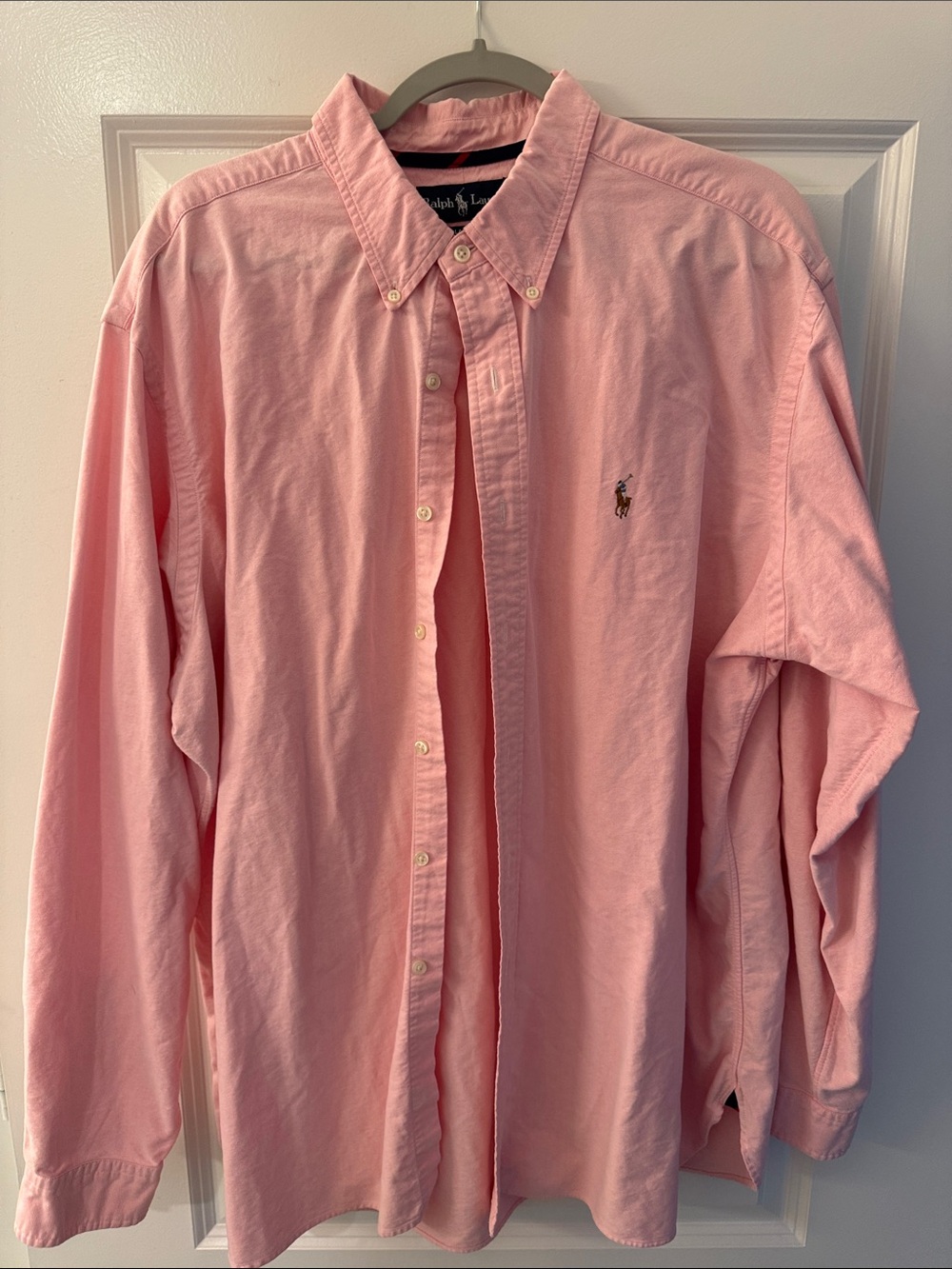 Ralph Lauren Men’s Light Pink Button-Down Oxford Shirt